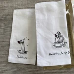 Merry Masterpieces Napkins Christmas Cloth With Holiday Designs Set Of 4 Vtg Pre-owned. Price: $20.00.