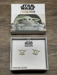 Star Wars Baby Yoda Grogu Mandalorian Sterling Silver Earrings Stud Jewelry Kg New. Price: $29.99.