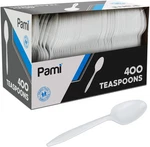 400-PACK Medium Weight Disposable Plastic Teaspoons, Bulk Utensils For Parties, New. Price: $22.93.
