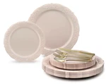" Occasions Vintage Bulk Wedding Party Disposable Plastic Plates & Silverware New. Price: $138.90.