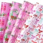 Wrapaholic Girl Bow Christmas Wrapping Paper - 8 Sheets Stockings, New. Price: $7.17.