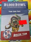 Amazon Team Card Pack - Blood Bowl Warhammer Aos, New Shrink. Price: $17.99.