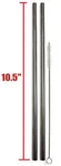Extra Long Stainless Steel Drinking Straws 10.5" Length 2 Qty - Wide Straight New. Price: $9.99.