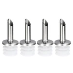Uxcell Stainless Steel Bottle Pourers, 4PCS Olive Oil Spout, Wine 55MM, White New. Price: $16.92.