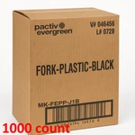 Pactiv Black Plastic Forks Wrapped 6.1IN Mediumweight 1000/CASE Usa Made New. Price: $149.00.