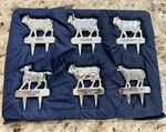 Silea Godinger Silver Cheese Marker Picks (set Of 6) Used. Price: $59.00.