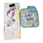 Easter Bunny Egg Spring Flower Kitchen Towel Set Home Decor New. Price: $30.00.