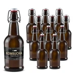 16OZ Amber Swing Top Glass Bottles - 12 Pack Flip With Airtight Lid, Brewing New. Price: $45.03.