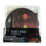 It Pennywise 32 Piece Party Pack Paper Plates Napkins Clown Horror Movie New. Price: $25.00.