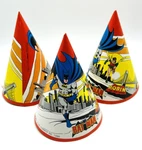 Vintage 1980S Amscan Batman & Robin Paper Party Birthday Hat Lot Of 3. Price: $14.99.
