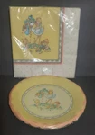Vtg Joan Walsh Anglund 8 Dessert Plates 16 Napkins Hallmark Baby Shower Stork Used. Price: $24.95.