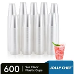 Clear Disposable Plastic Cups 9 Oz 600 Pack Jolly Chef Party New. Price: $27.99.