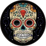 Sugar Skull Dead Dia Muertos Holiday Halloween Party 10.5" Banquet Plates New. Price: $23.99.