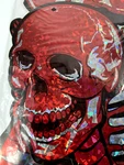 Greenbrier Halloween 5 Feet Jointed Paper Skeleton Shiny Red Silver Spooky Party New. Price: $14.24.