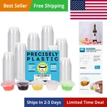 500 Sets - 2OZ Disposable Plastic Souffle/portion Cups With Lids Bulk Perfec... New. Price: $62.29.