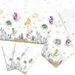 Zoiiwa 3 Pieces Dragon Tablecloths Knight Theme 54" X 108", Colorful New. Price: $21.32.