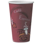 Solo OF16BI0041 Oz. Paper Bistro Design Hot Drink Cups - Maroon (300/CT) New. Price: $57.98.