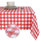 Obstal 100% Waterproof Pvc Table Cloth, 78" X 54" (rectangular), Red New. Price: $33.99.