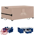 Kovshuiwe Khaki 98"LX79"WX32"H Patio Table Cover New. Price: $73.99.