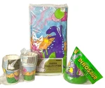 Vintage 1985 Unique Industries Dinosaurs Birthday Cups Party Hats & Tablecloth New. Price: $24.95.