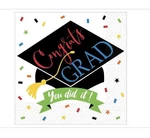 Graduation Ply Paper Lunch Napkins, X 6-1/2", 100% Done, Pack Of 125 New. Price: $21.99.