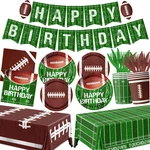 Dydamud Football Birthday Party Decorations Plates Napkins Tablecloth New. Price: $29.71.