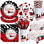Xenorik Ladybug First Birthday Party Decorations Tableware - Our Little Ladyb... New. Price: $33.51.