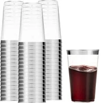 Munfix 100 Silver Plastic Cups 16 Oz Clear Tumblers Rimme... New. Price: $39.50.