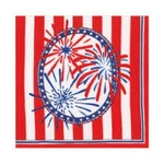 Stars, Stripes & Sparks Caspari 20 Triple-ply Paper Dessert Or Cocktail Napkins New. Price: $6.75.