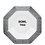 Lillian Tablesettings Lacetagon Plastic Silver Rim Pearl Bowl 14 Oz -10 Pack New. Price: $20.98.