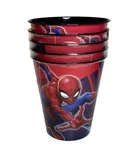 Marvel Spider-man Plastic Cups 5 Piece Set Bpa Free Reusable 10OZ Kid Superhero New. Price: $14.00.