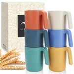 Pyrmont Wheat Straw Cups-mug Set Of 6,UNBREAKABLE Kids 16 Ounces, Mix New. Price: $24.64.
