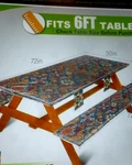 Wrakus Vinyl 6 Ft Fitted Picnic Table Bench Covers Purple Mandala New. Price: $17.99.