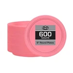 Hanna K. Signature Pink Plastic Plates 9 Inch - 600 Count Solid Rou... New. Price: $131.31.