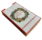 Guest Towels Tray Disposable Merry Christmas Bath Kitchen Paper 32 Red Ply New. Price: $7.65.