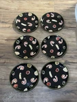 Set Of 6 Wolfgang Puck Ceramic 10 Live, Love, Eat Dinner Plates Used. Price: $37.49.