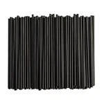 Comfy Package 250 7.75"HIGH Black Straws, Disposable Count, New. Price: $11.70.