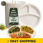 Fpn Disposable Eco Plates 10IN 125-PACK Compostable Microwave-safe New. Price: $60.99.