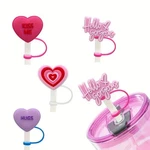 4PCS 10MM Heart Straw Cover Caps Cewewp Silicone Toppers Compatible 0.4IN, A1 New. Price: $13.44.