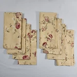 Set Of 8 Waverly Home Sonata Rose Cotton Napkins Cottagecore French Country Pre-owned. Price: $31.45.