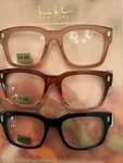 Nicole Miller Premium 3 Pack Square Readers +2.00 New. Price: $33.00.