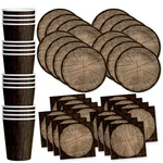 Tree Lumberjack Outdoors Birthday Party Supplies Set Plates Napkins Cups Tabl... New. Price: $19.66.
