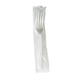 Boardwalk Wrapped Polystyrene Cutlery, Fork, Plastic, White, 1,000/CARTON New. Price: $46.07.