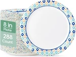 Muchii 8.375 Inch Paper Plates, 288 Count (pack Of 1), White New. Price: $43.04.