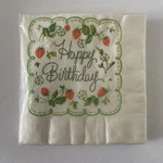 Vintage Hallmark Luncheon Napkins Happy Birthday Strawberry New. Price: $7.20.