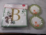 Toys Kate Aspen Woodland Baby Block Box 4-PACK W/ Matching Paper Plates New Used. Price: $35.99.