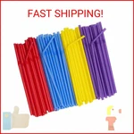 Comfy Package 500 Count Flexible Plastic Drinking Straws - Disposable Swizzle New. Price: $17.00.