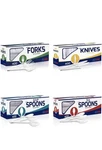 1600 Extra Heavyweight Disposable White Plastic Spoons,forks,knife,teaspoons New. Price: $139.88.
