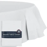 Houzzkingz Usa Paper Tablecloths For Round Tables 82" - 10 Pack White Pap... New. Price: $90.40.