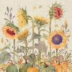 Decoupage Art Craft Napkins-cocktail Size 5"X5" Sunflowers, Autumn, Fall Design New. Price: $11.99.